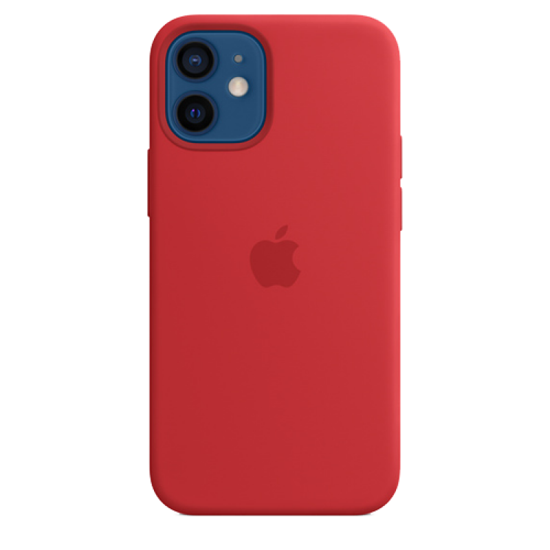 Накладка Apple iPhone 12 mini Silicon Case MagSafe (Красный)