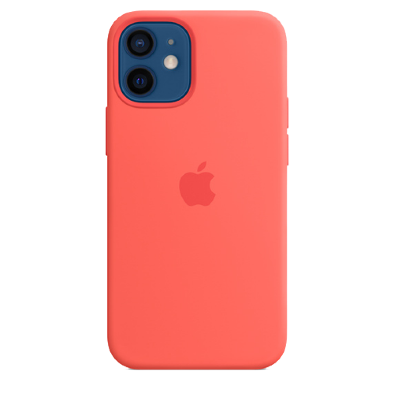 Накладка Apple iPhone 12 mini Silicon Case MagSafe (Розовый цитрус)