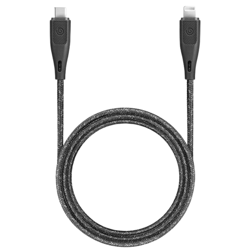 Кабель EnergEA Bazic GoCharge USB-C to Lightning MFI C94 Black 1.2m