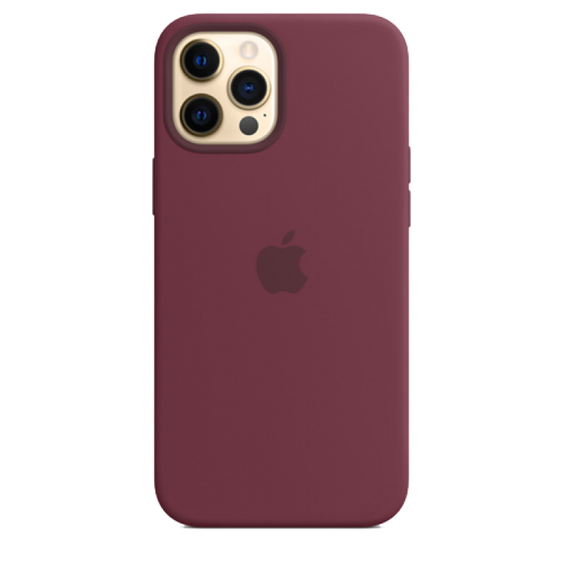 Накладка Apple iPhone 12 Pro Max Silicon Case MagSafe (Сливовый)