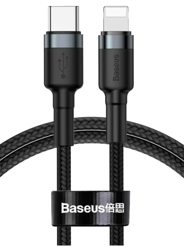 Кабель плетеный Baseus USB to Lightning 1m (Black)