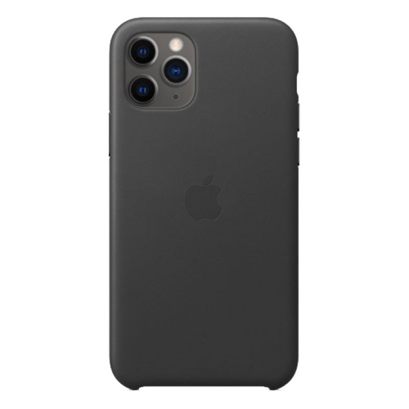 Чехол Apple iPhone 11 Pro Leather Case (Черный)