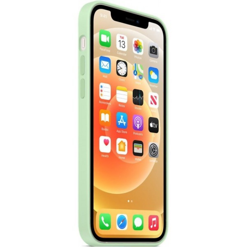 Накладка Apple iPhone 12 Pro Max Silicon Case MagSafe (Фисташковый)