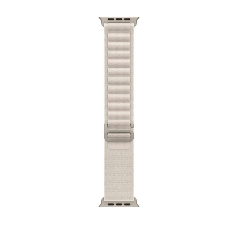 Apple Watch Series Ultra 49mm Titanium Case with Starlight Alpine Loop M