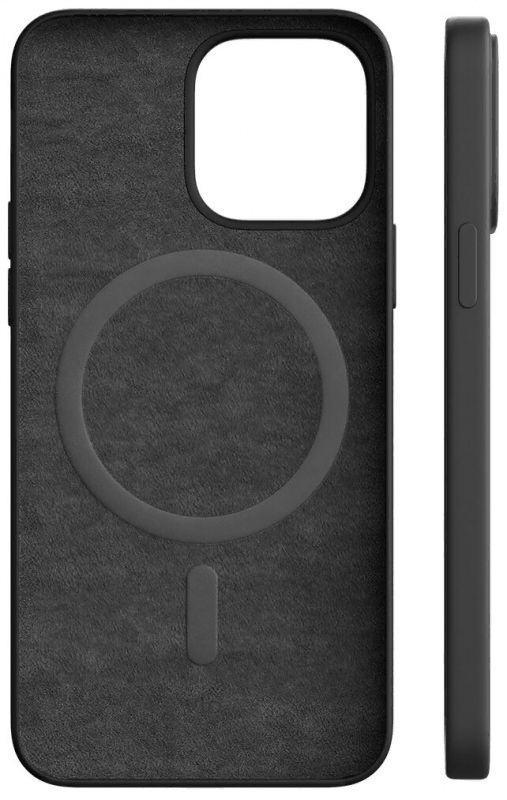 Чехол защитный "vlp" Silicone case with MagSafe для iPhone 14 Pro, черный