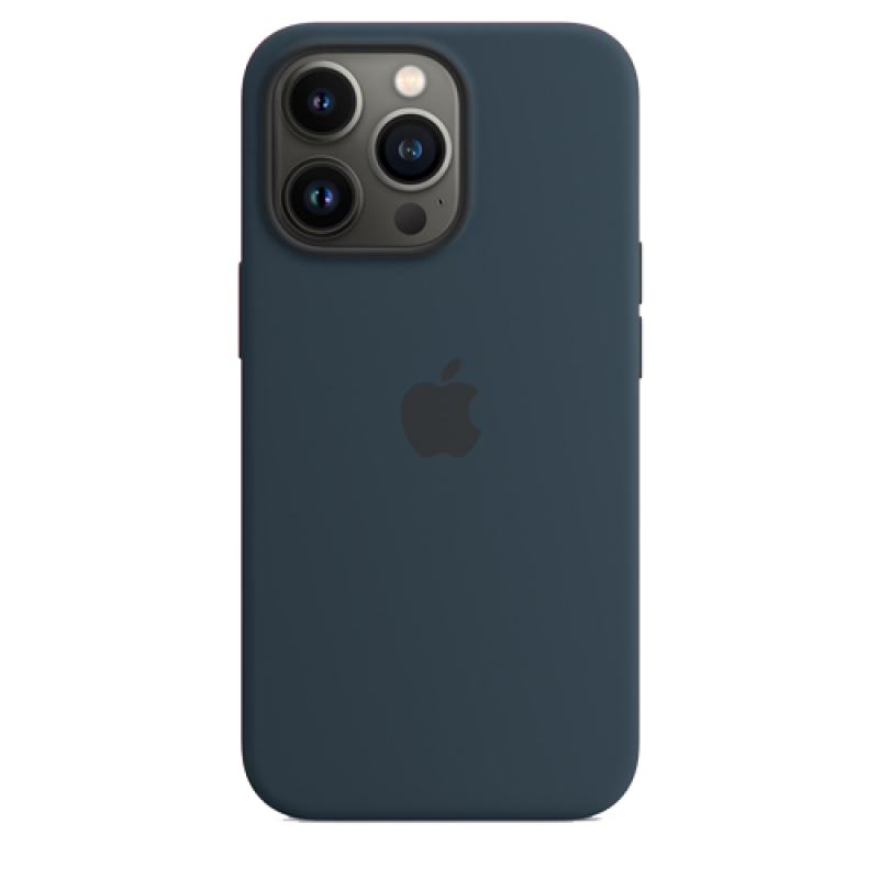 Чехол Apple iPhone 14 Pro Max Leather Case MagSafe No animation (Темно-синий)